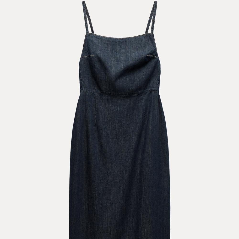 Zara Blue Denim Dress